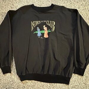 Vintage Ladies of the Club Black Sweatshirt